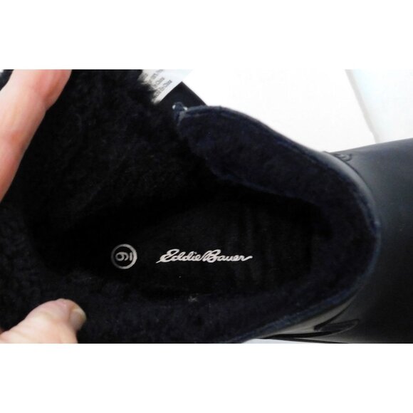 Eddie Bauer Winter Boots Siren Ladies Size 9 Black Warm Lined Cushioned - Picture 9 of 14